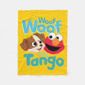 Sesamstraat | Wof Wof Woof Het is Tango & Elmo Fleece Deken (Voorkant)