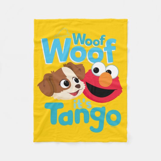 Sesamstraat | Wof Wof Woof Het is Tango & Elmo Fleece Deken (Voorkant)