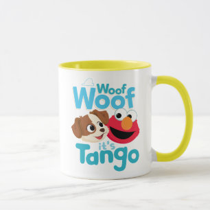 Sesamstraat   Wof Wof Woof Het is Tango & Elmo Mok