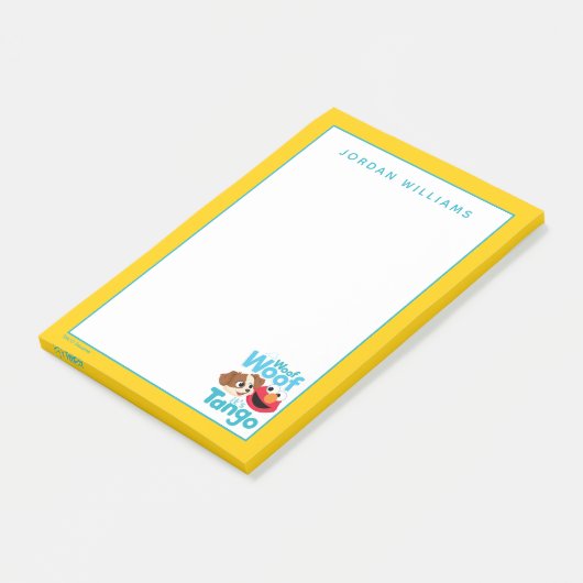 Sesamstraat | Wof Wof Woof Het is Tango & Elmo Post-it® Notes (Schuin)