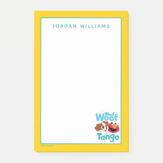 Sesamstraat | Wof Wof Woof Het is Tango & Elmo Post-it® Notes (Voorkant)