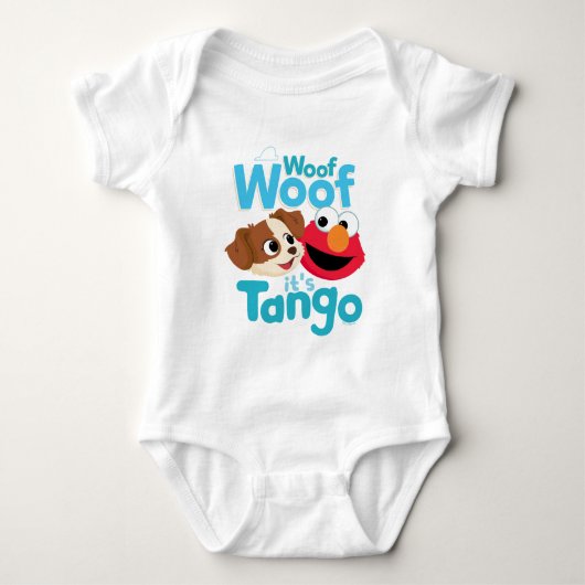 Sesamstraat | Wof Wof Woof Het is Tango & Elmo Romper (Voorkant)
