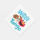 Sesamstraat | Wof Wof Woof Het is Tango & Elmo Servet (Hoek)