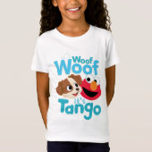 Sesamstraat | Wof Wof Woof Het is Tango & Elmo T-shirt (Voorkant)