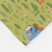 Sesamstraat | Woodland Friends Pattern Fleece Deken (Hoek)