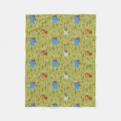 Sesamstraat | Woodland Friends Pattern Fleece Deken (Voorkant)