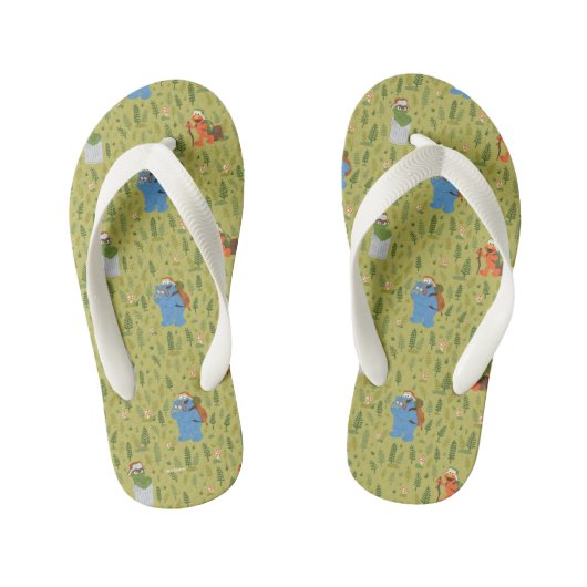 Sesamstraat | Woodland Friends Pattern Kinder Teenslippers (Voetbed)