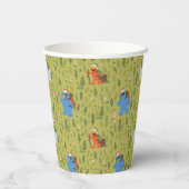 Sesamstraat | Woodland Friends Pattern Papieren Bekers (Achterkant)