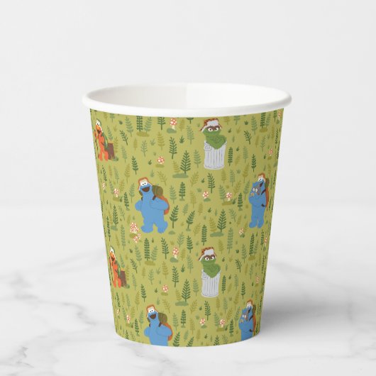 Sesamstraat | Woodland Friends Pattern Papieren Bekers (Links)