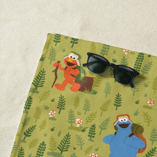 Sesamstraat | Woodland Friends Pattern Strandlaken (In situ)