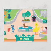 Sesamstraat | Zoo Scene Briefkaart (Voorkant)