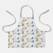 SesamstraatVintage Comic Pattern Schort (Voorkant)