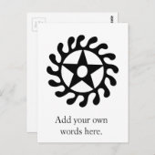 Sese Wo Soban | Symbool voor levenswijzigingen en  Briefkaart (Voorkant / Achterkant)