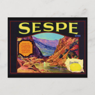 Sespe Lemons Briefkaart