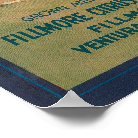 Sespe Oranje LabelFillmore, CA Poster (Hoek)