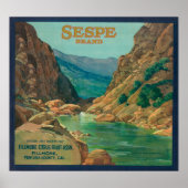 Sespe Oranje LabelFillmore, CA Poster (Voorkant)