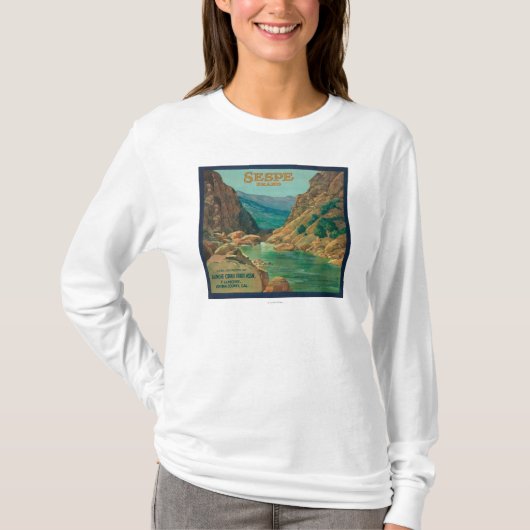 Sespe Oranje LabelFillmore, CA T-shirt (Voorkant)