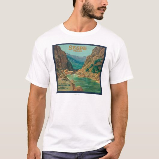 Sespe Oranje LabelFillmore, CA T-shirt (Voorkant)