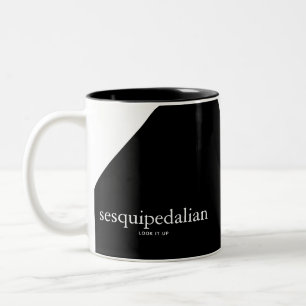 Sesquipedalian Tweekleurige Koffiemok
