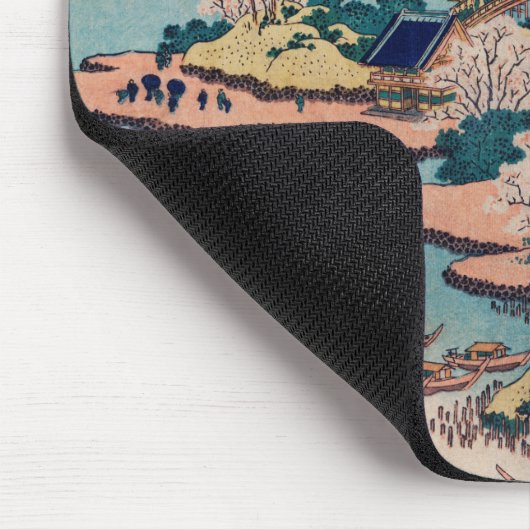 Sesshu Ajigawaguchi Tenposan door Katsushika Hokus Muismat (Hoek)