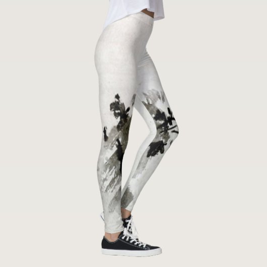 Sesshu Toyo Haboku - Landschap Sansui Leggings (Rechts)