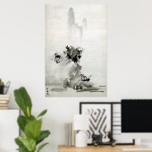Sesshu Toyo Haboku - Landschap Sansui Poster (Thuiskantoor)