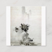 Sesshu Toyo Haboku - Landschap Sansui Vierkante Visitekaartje (Voorkant)