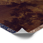 Sesshu Toyo Landschap van vier seizoenen - Herfst Poster (Hoek)