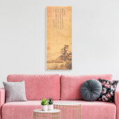 Sesshu Toyo Landschap van vier seizoenen - Lente Canvas Afdruk (Insitu (Woonkamer))