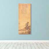 Sesshu Toyo Landschap van vier seizoenen - Lente Canvas Afdruk (Insitu (Houten vloer))