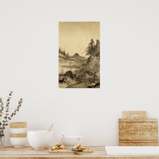 Sesshu Toyo Winter Landscape. Poster (Keuken)