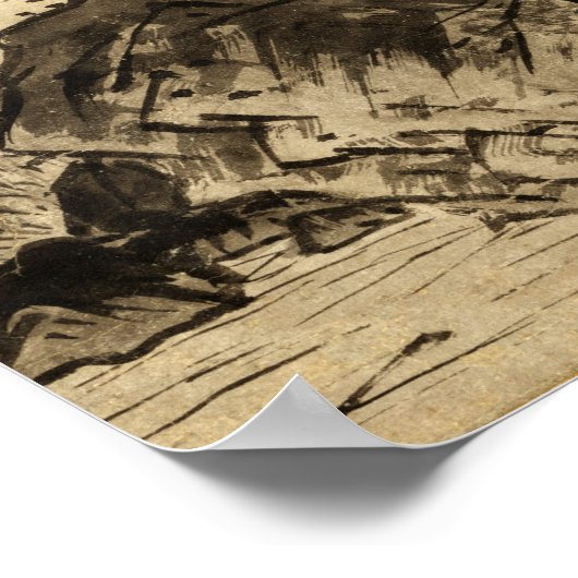 Sesshu Toyo Winter Landscape. Poster (Hoek)