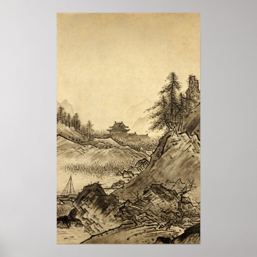Sesshu Toyo Winter Landscape. Poster (Voorkant)