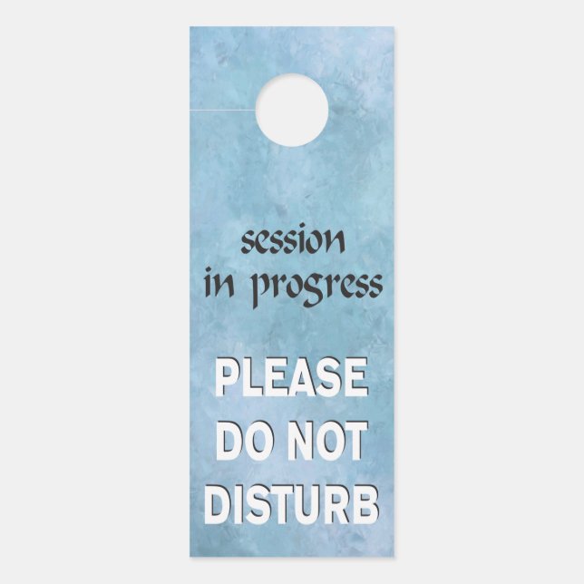 Sessie in uitvoering Niet storen Deurhanger (Voorkant)