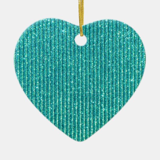 Sestive Keep Calm have Jouw tekst Turquoise Keramisch Ornament (Voorkant)