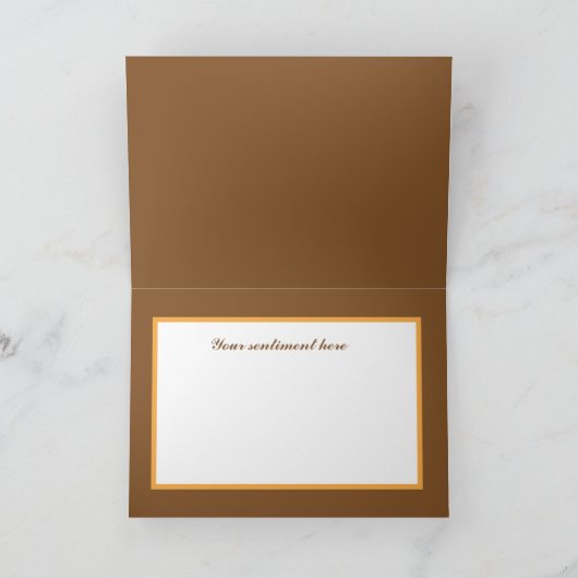 Sestive Kerstland Moose voegt sentiment toe Feestdagen Kaart (Binnen)