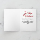 Sestive kerststopping feestdagen kaart (Binnen)