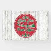 Sestive North Pole Post Kantoor kerst Spandoek (Horizontaal)