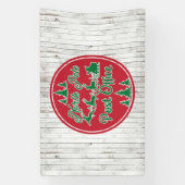 Sestive North Pole Post Kantoor kerst Spandoek (Verticaal)