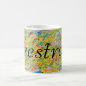 Sestra van de tvshowOrphan Black, abstracte kunst Koffiemok (Center)