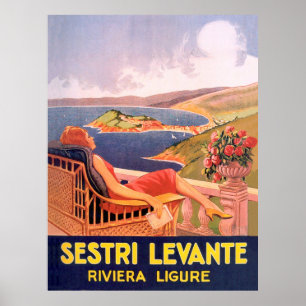 Sestri Levante, Riviera Ligure, Italië Poster