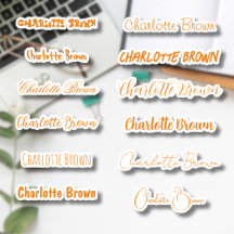 Set 12 | Transparante aangepaste stijlvolle Oranje