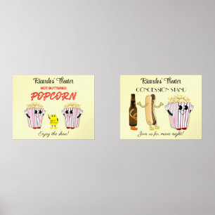 Set 14 x 11 Art Prints bioscoopconcessie