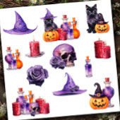 Set 1 Halloween Kleurrijke Custom-Cut Vinyl Sticke Sticker