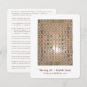 Set 1 – symbolisch vierkant – verklarende kaart (Voorkant / Achterkant)