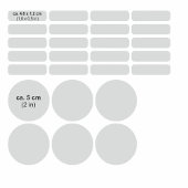 Set - 26 Namensaufkleber Fußball Tafel | Sticker