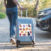 Set 2 Halloween kleurrijk Sticker (Koffer Insitu)