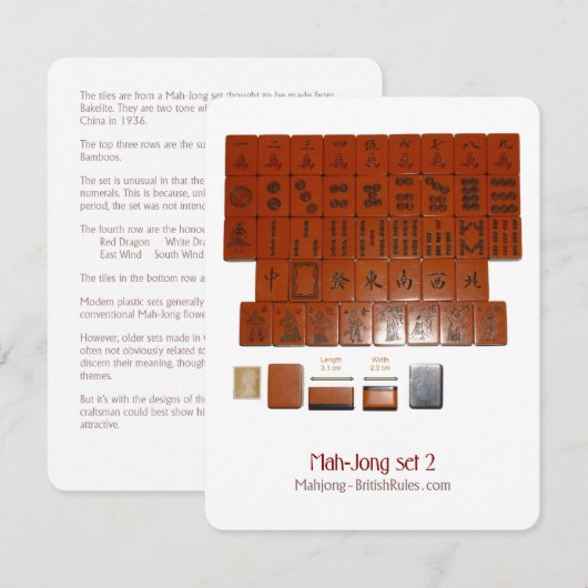 Set 2 - Toelichting Kaart (Voorkant / Achterkant)