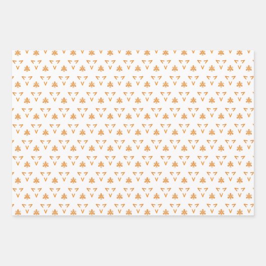 set 3 cadeaupapier, Elegant en modern Inpakpapier Vel (Voorkant 3)