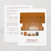 Set 4 – Toelichtingskaart Kaart (Voorkant / Achterkant)